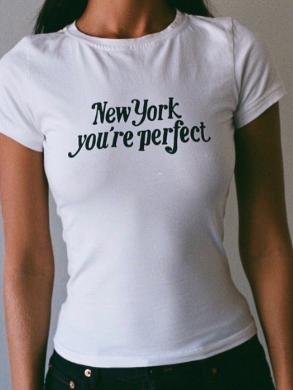 Motel Rocks Souvenir ‘New York You're Perfect' Graphic Tee - White